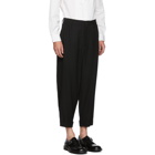 Yohji Yamamoto Black Wool Oversized Trousers