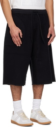 MM6 Maison Margiela Black Inside-Out Shorts