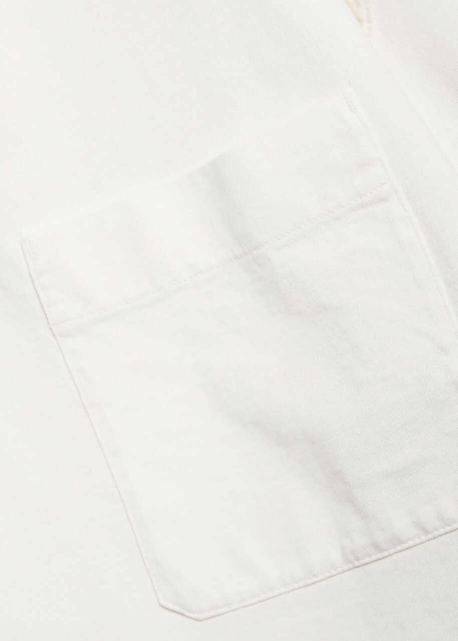 Lemaire Short Sleeve Cotton T-shirt Cream