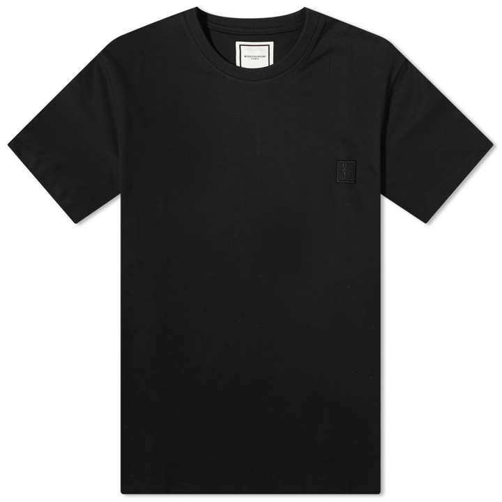 Photo: Wooyoungmi Men's Back Flower Logo T-Shirt in Black