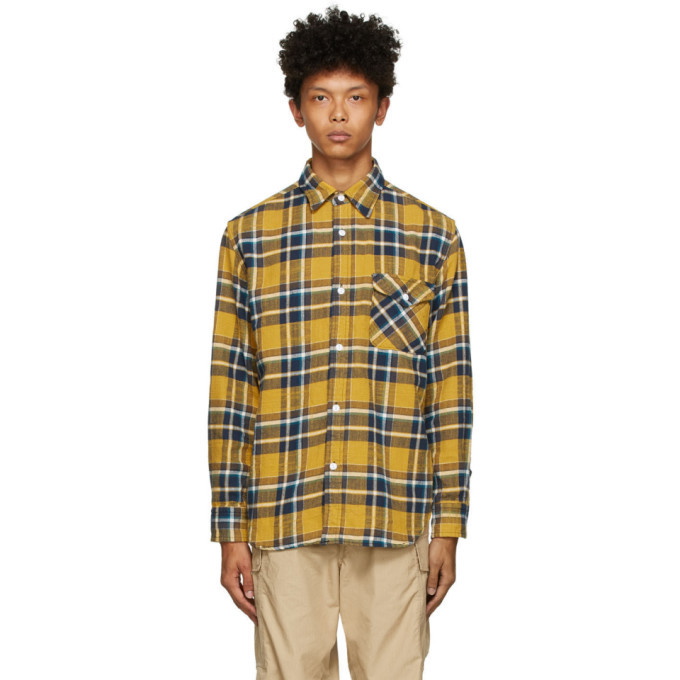 Photo: BEAMS PLUS Yellow and Blue Check Shaggy Shirt