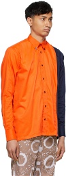 Bloke Orange & Navy Patch Shirt