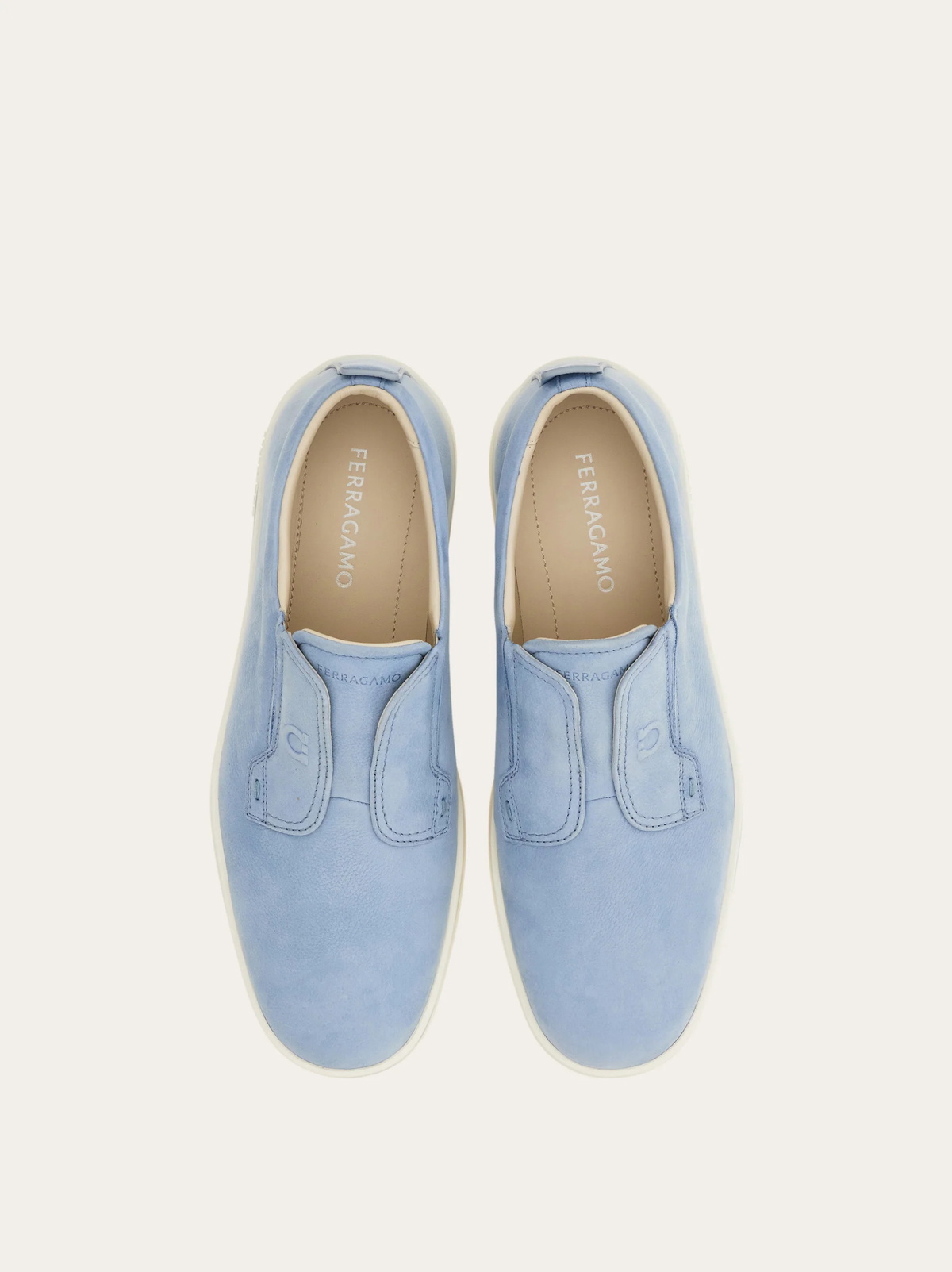 Ferragamo Mens Derby slip-on in Blue