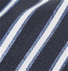 Giorgio Armani - 8cm Striped Silk-Jacquard Tie - Men - Blue