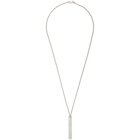 Maison Margiela Silver Pendant Necklace