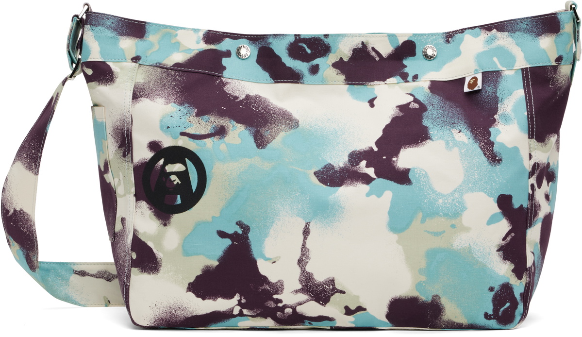 BAPE Multicolor Map Camo Bag
