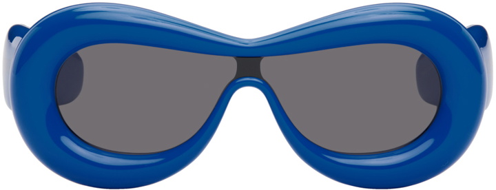 Photo: LOEWE Blue Inflated Goggle Sunglasses
