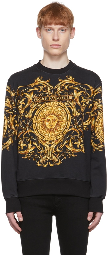 Photo: Versace Jeans Couture Black Cotton Sweatshirt