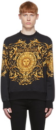 Versace Jeans Couture Black Cotton Sweatshirt