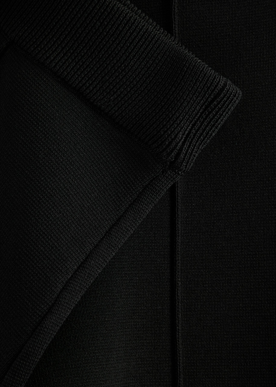 Clea Alistair Straight-leg Knitted Trousers Black