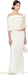 COLLEEN ALLEN SSENSE Exclusive Bridal Capsule Velvet Shawl Top