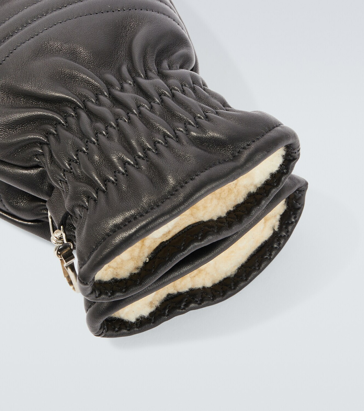 Our Legacy Spheric shearling-lined leather mittens