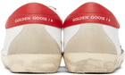 Golden Goose White & Red Super-Star Classic Sneakers