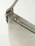 LOEWE - Loop Medium Logo-Debossed Suede Messenger Bag