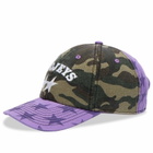 TwoJeys Mismatched Camo Dad Cap in Camo/Purple 
