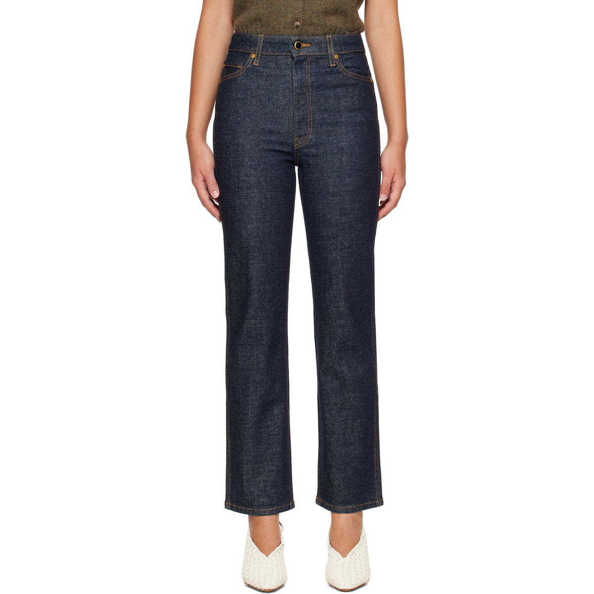 KHAITE Indigo Abigail Jeans