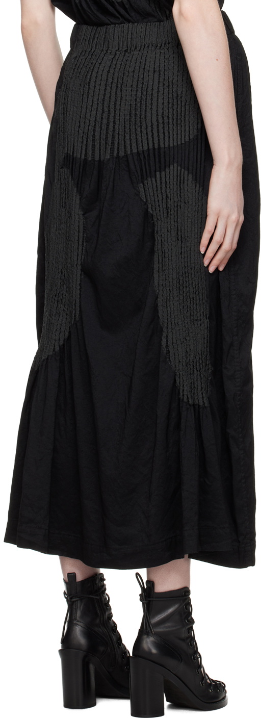 Issey Miyake Black Body Imprint Maxi Skirt Issey Miyake Men