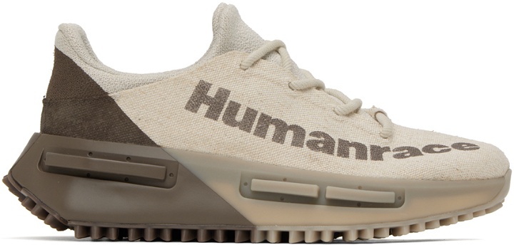 Photo: adidas x Humanrace by Pharrell Williams Beige & Brown NMD S1 Mahbs Sneakers