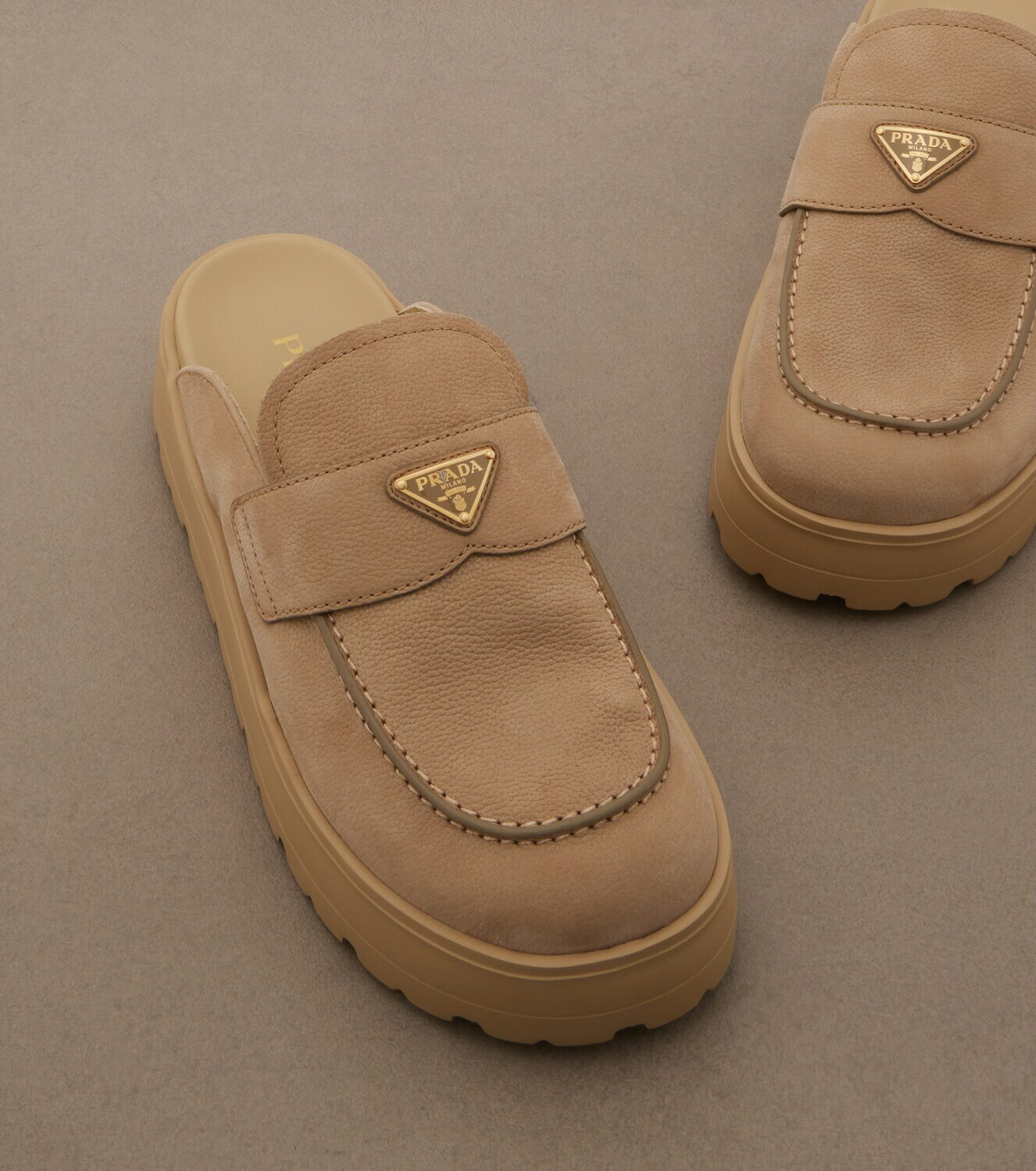 Prada Suede mules