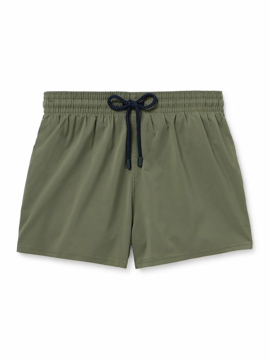 Photo: Vilebrequin - Man Slim-Fit Short-Length Recycled Swim Shorts - Green