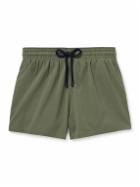 Vilebrequin - Man Slim-Fit Short-Length Recycled Swim Shorts - Green