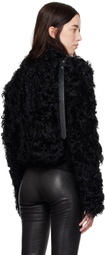 Ann Demeulemeester Black Amela Shearling Jacket