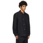 Jil Sander Navy Poplin Outdoor Jacket