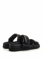 GIA BORGHINI Black perni 11 Flat Sandal