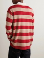 Guest In Residence - Rugby Striped Cashmere Polo Shirt - Red