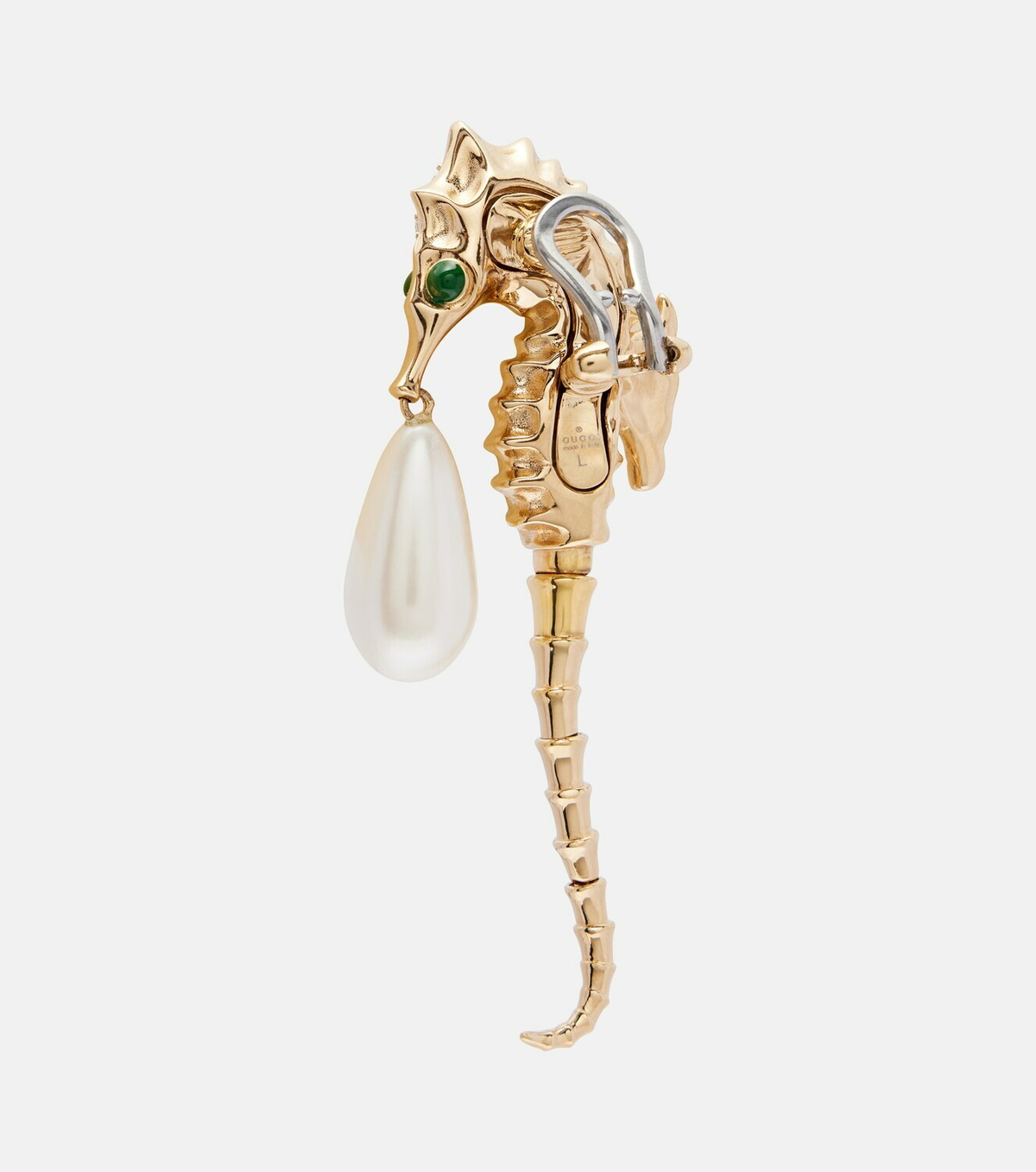 Gucci Embellished clip-on earrings