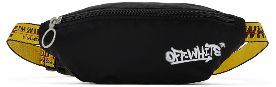 Off-White Kids Black Graffiti Belt Bag