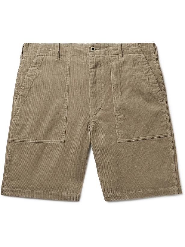 Photo: Engineered Garments - Fatigue Straight-Leg Cotton-Corduroy Shorts - Brown