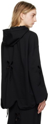 J.Kim SSENSE Exclusive Black Petal Hoodie