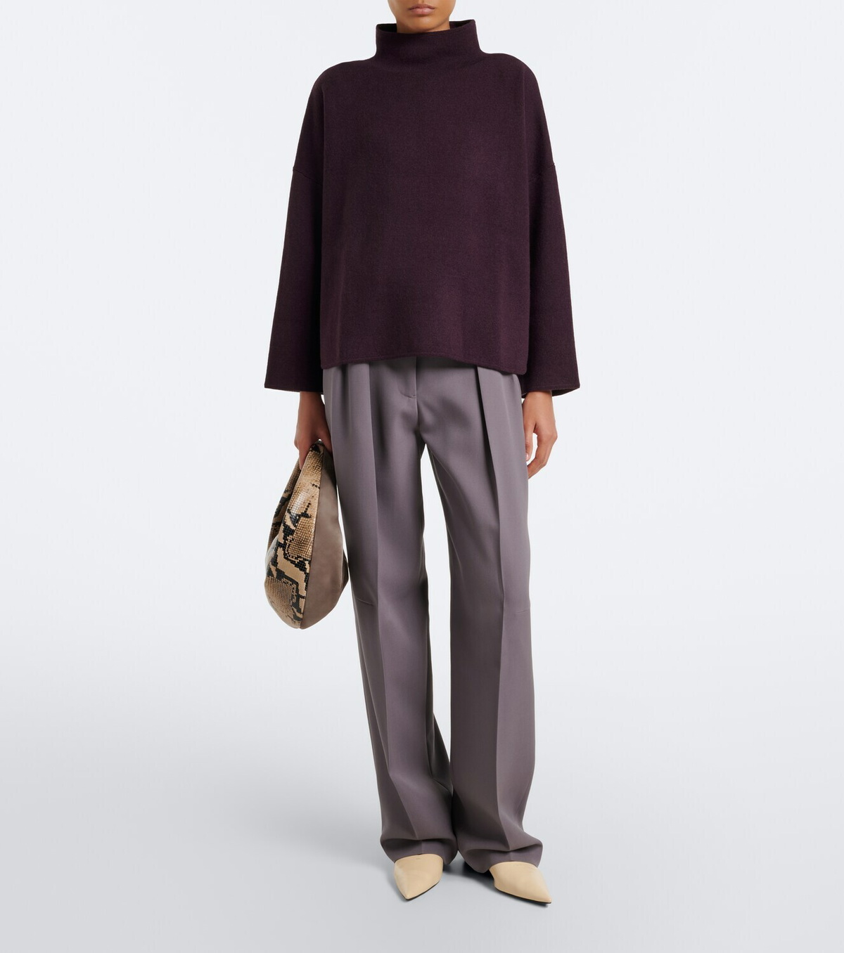 Jardin des Orangers Virgin wool and cashmere high neck sweater