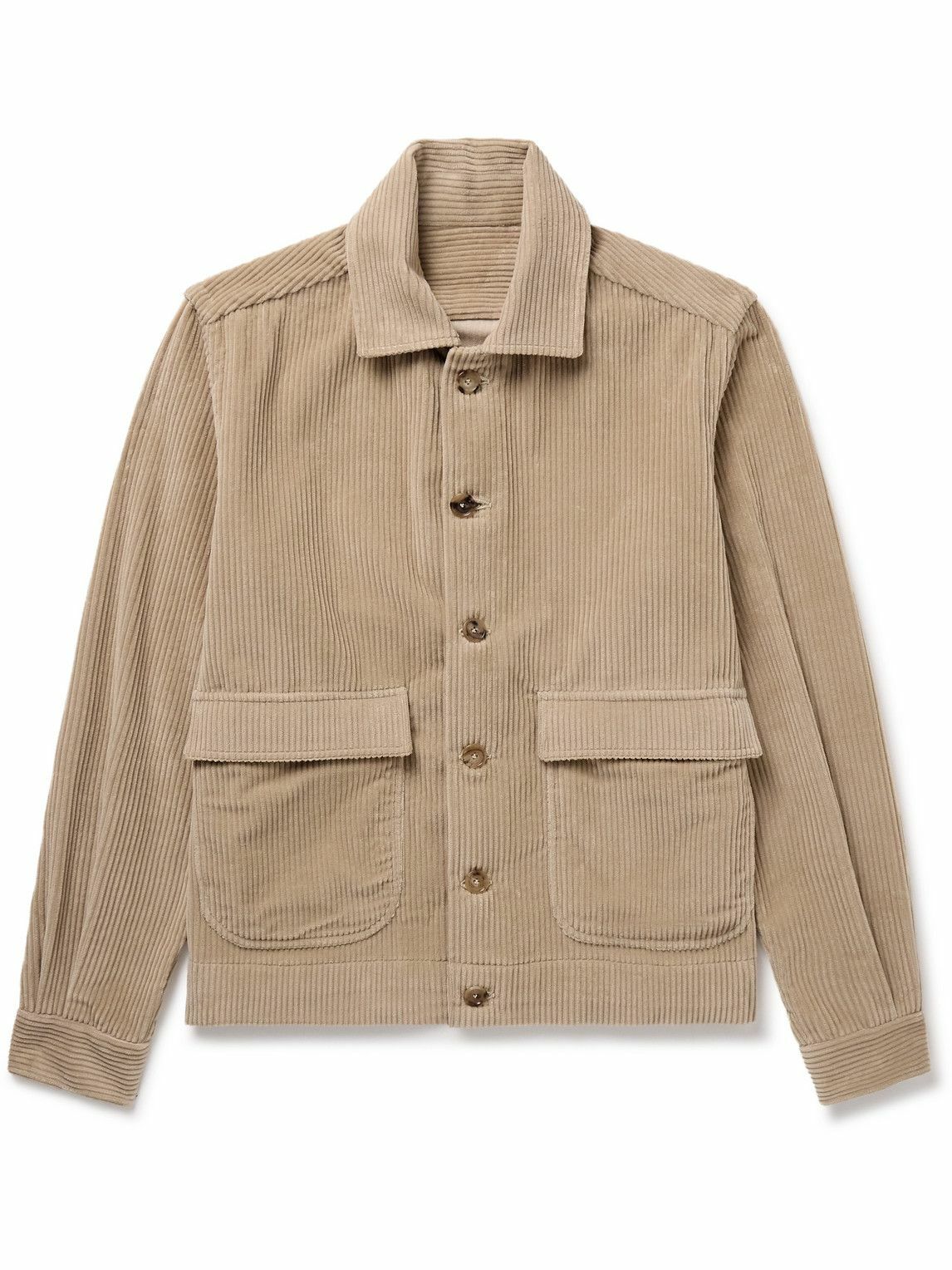 De Petrillo - Cotton-Corduroy Jacket - Neutrals De Petrillo
