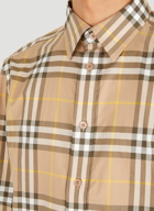 Check Shirt in Beige