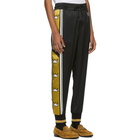 Dolce and Gabbana Black and Gold Crowns Lounge Pants