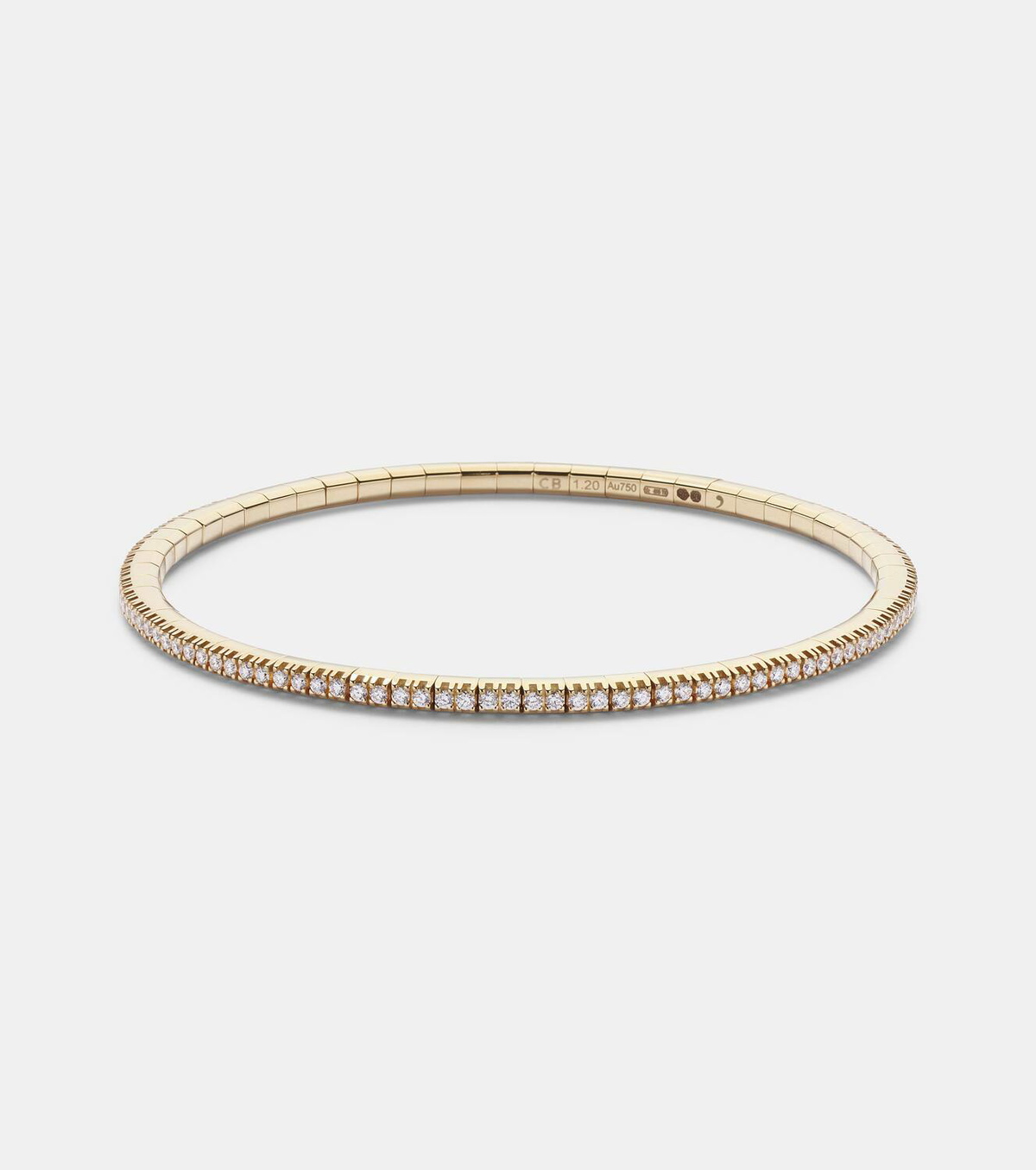 Bucherer Fine Jewellery Stretchy 18kt gold bracelet with diamonds