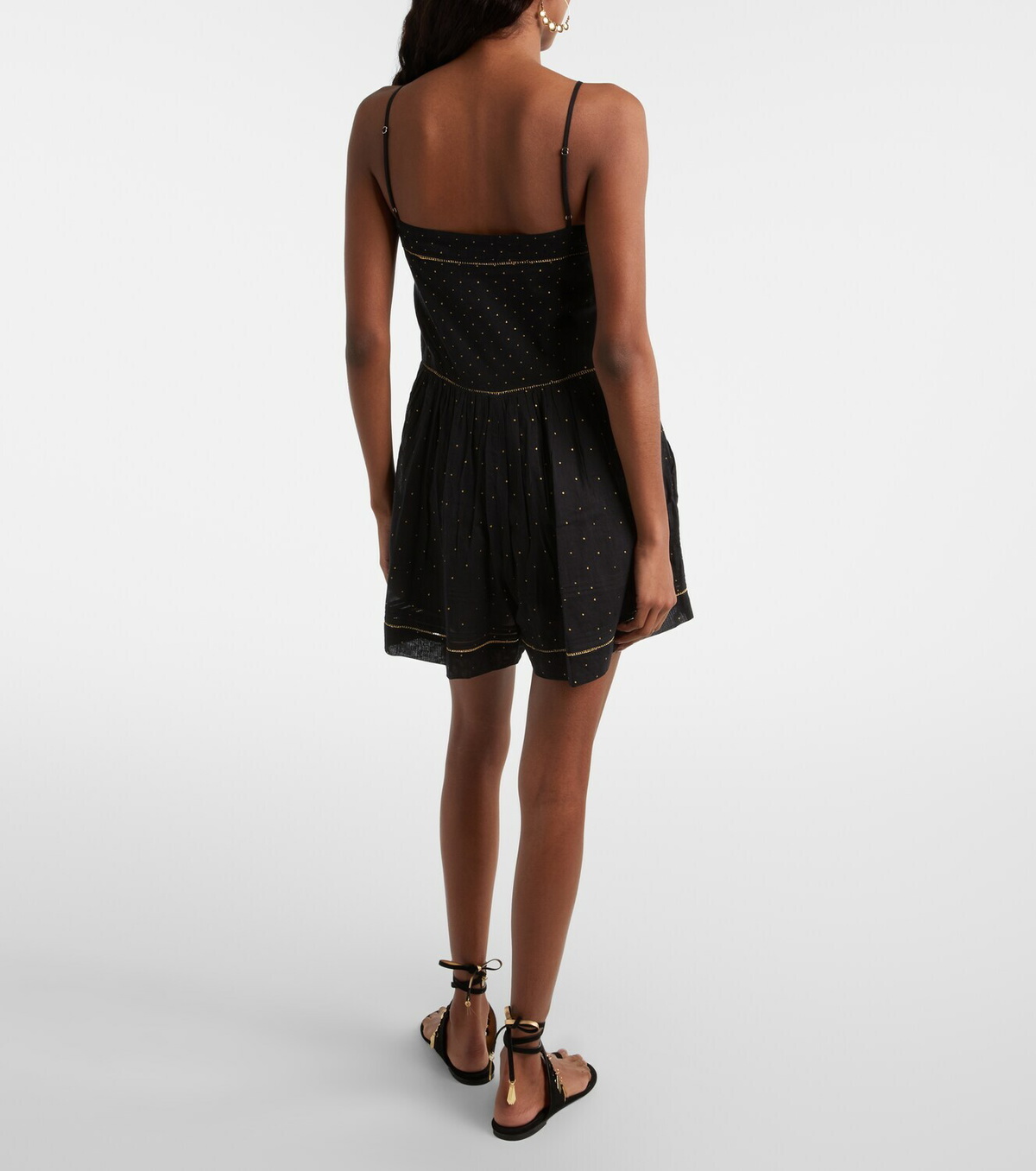 Marant Etoile Vickie polka-dot cotton romper