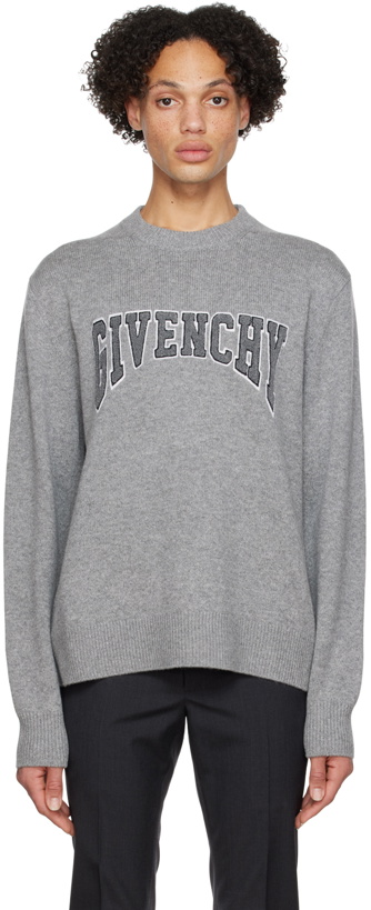 Photo: Givenchy Gray College Sweater