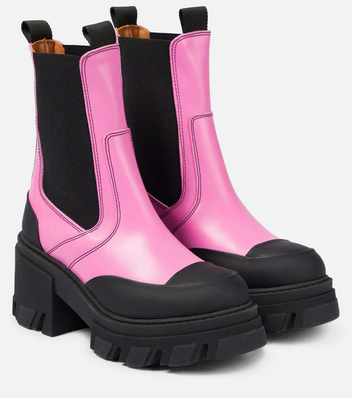 【GANNI】Ankle boots Ganni - Leather Chelsea ankle boots GANNI