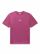 Nike - ACG Logo-Embroidered Recycled-Jersey T-Shirt - Pink