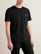Zegna - Slim-Fit Logo-Embroidered Cotton-Jersey T-Shirt - Black