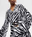 Alexandra Miro Tabitha zebra-print crop top