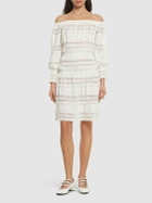 DESIGNERS REMIX Avery Off-the-shoulder Lace Midi Dress