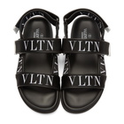 Valentino Black Valentino Garavani VLTN Sandals