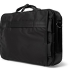 Master-Piece - Lightning Leather-Trimmed Nylon-Twill Briefcase - Black