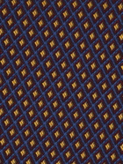 Ferragamo Mens Jacquard tie - Infinite Inspirations in Red