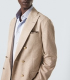 Brunello Cucinelli Striped silk pocket square