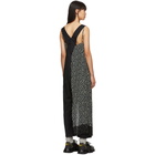 Junya Watanabe Black and Multicolor Flower Print Jumpsuit